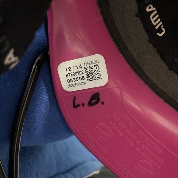 Adidas TBall Helmet BTE00202-Pink OSFM Adjustable 6" to 6 1/2" T-Ball Softball - Picture 12 of 13